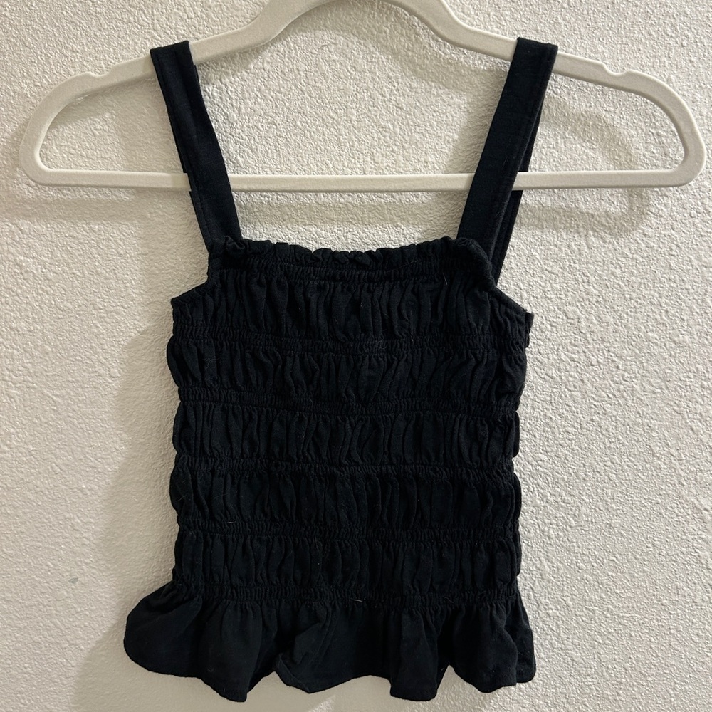 Universal Thread Women's Black Ruched Tank Top